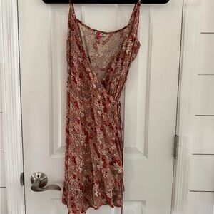 Free People Floral Wrap Dress